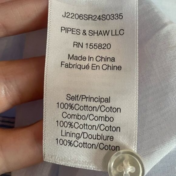 Veronica Beard Tilney Striped Jersey Paneled Cotton Poplin Midi Dress Large NWT - Picture 13 of 14